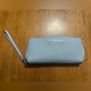Michael Kors Continental Wallet in Light Blue